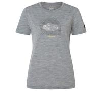 super.natural - Women's Tent View Tee - Merino shirt size XL, grey/ various