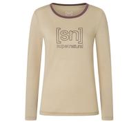 super.natural - Women's The Essential Logo L/S - Longsleeve size XL, sand