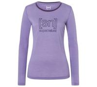 super.natural - Women's The Essential Logo L/S - Longsleeve size XS, purple