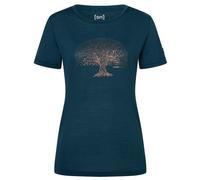 super.natural - Women's Tree of Knowledge Tee - Merino shirt size XS, blue