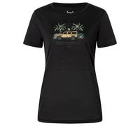 super.natural - Women's Tropicar Tee - Merino shirt size S, black/ various