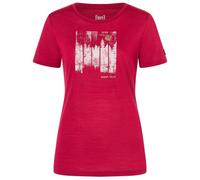 super.natural - Women's Wonder Wald Tee - Merino shirt size S, red/ various