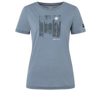 super.natural - Women's Wonder Wald Tee - Merino shirt size XL, flint stone / various