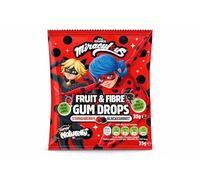 Super Naturelly x Miraculous Lady Bug & Cat Noir Fruit & High Fibre Gummies, Strawberry & Blackcurrant 12 x 35g packs
