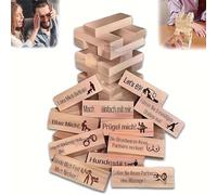 Super Naughty Block Tower Game,48Pcs Blocks Games for Couples,Valentine Tumbling Tower Stacking Blocks Game,Funny Couple Game for Adults,Date Night Party Game Gifts