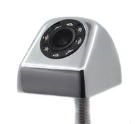 Super Night Vision For Classic CCD Ccd Car Rear View Camera Wide Angle Waterproof 8 LED Night For Parking Monitor System Reversing Assistance Reversing Camera(Chrome,Front)