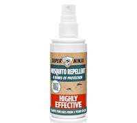 Super Ninja Mosquito Repellent Spray 100ml - Fast-Acting, Long-Lasting DEET-Free Protection - Safe for Kids, Non-Toxic Insect & Tick Repellent with 8-Hour Defence for Holidays & Outdoor Use