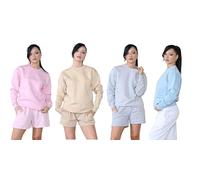 Super Nova Sweatshirts for Women UK | Women's Classic Sweatshirt | Multiple Colors & Sizes | Women's Sweatshirt (UK, Alpha, L, Regular, Regular, 4, Baby Pink/Sand/Grey Marl/Sky Blue)