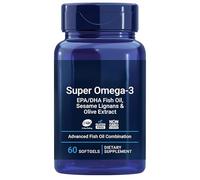 Super Omega-3 EPA/DHA Fish Oil, Gluten-Free, Non-GMO, Unflavored 60 Softgels