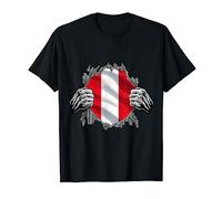 Super Peruvian Peru Flag Country Peruano Roots DNA Heritage T-Shirt
