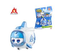 (Super Pet Astra) Super Wings Mini Super Pets Jett With lights Push button for Change Emotion