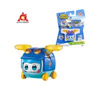 (Super Pet Leo) Super Wings Mini Super Pets Jett With lights Push button for Change Emotion