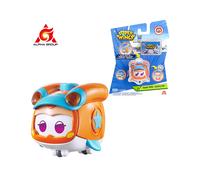 (Super Pet Sunny) Super Wings Mini Super Pets Jett With lights Push button for Change Emotion