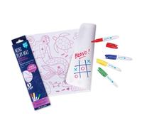 SUPER PETIT - Educational Game - 2 in 1 Mermaid Colouring - Reversible - Comes with 4 erasable Felt tip pens - Easy to Clean - Reusable - Anti-Bacterial - from 3 Years Old - 30 x 20 cm