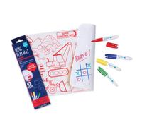 SUPER PETIT - Educational Game - Colouring Construction - Reversible - Comes with 4 erasable Felt tip pens in Different Colours - Easy to Clean - Reusable - Antibacterial - from 3 Years