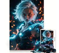 Super Powered Girl Jigsaw Puzzle for Adults 1000 Pieces Think Smart Toy Home Enjoy Accurate Cut Wall Art Decor (38x52cm)