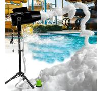 Super Powerful Foam Machine,Professional 1000w JET Outdoor Foam Maker With Adjustable Tripod & Water Pump, For Holiday/Birthday Celebrations(Black)