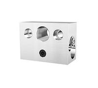 Super Print 2PCS Ender 3 S1 Heater Block,Aluminium Heating Block With Silicone Sock,For Ender 3 S1, Ender3 S1 Pro, S1 Plus,CR10 Smart Pro,Sermoon V1 Hotend.(2PCS Aluminium)