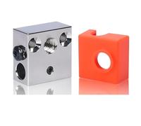 Super Print Ender 3 Heater Block with Silicone Sock,for CR-10 Ender 3/Ender 3 V2 /Ender 3 Pro/Ender 5/Pro CR-10 /CR-10S/CR-10 S4, S5,MK8, MK9 Hotend.(1PC)