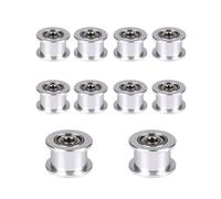 Super Print GT2 Idler Pulley 16 Toothless Bore 3mm for 3D Printer 6mm Width GT2 Timing Belt. (10pcs)