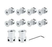 Super Print GT2 Pulley 20 Teeth 5mm Bore Pulley Wheel for Voron 2.4 for 3D Printer 9mm/10mm Width GT2 Timing Belt.(10pcs)