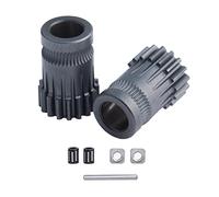 Super Print RNC Nitrogen-Based Chain Nano Coating Dual Drive Gear Extruder Kit Upgrade For Prusa 3D Printer MK2/MK2.5/MK3 Extruder For Dual Drive Dual Gear Extruder.(Type 2)