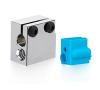 Super Print Updated High Temperature Vyper Plated Copper Heater Block, with Silicone Sock for Vyper/Kobra Max/Kobra Plus/Sidewinder X1 X2 3D Printer/Volcano V5 Print J-Head Hotend.(1PC)