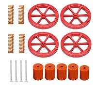 Super Print Upgrade Ender 3 Spring Kit,4PCS Hand Twist Leveling Nut,Hot Bed Die Springs,5PCS Silicone Leveling Column Solid Bed Mounts for Ender 3/V2/Pro/Ender 3 S1/Pro/Plus/Ender 3 Neo/V2/Max Neo.