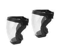 Super Protective Face Shield, 2pcs Anti Fog Spray Splash Anti Sand Proof Clear Protective Shield, Reusable Full Adult Face Protection Protect Eyes, Nose, Mouth, Industry, Home