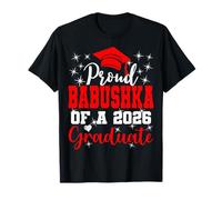 Super Proud Babushka of 2026 Graduate Graduation Family T-Shirt