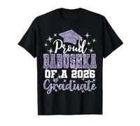 Super Proud Babushka of 2026 Graduate Graduation Family T-Shirt