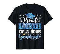 Super Proud Babushka of 2026 Graduate Graduation Family T-Shirt
