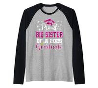 Super Proud Big Sister of 2025 Graduate Graduation Family Raglan Baseball Tee