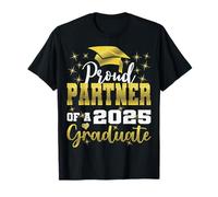 Super Proud Partner of 2025 Graduate Graduation Family T-Shirt