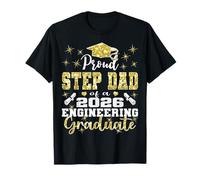 Super Proud Step Dad of 2026 Engineering Graduate Family T-Shirt