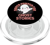 Super Pumped For Ghost Stories Cute Funny Halloween Ghost PopSockets PopGrip for MagSafe