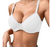 Super Push Up Bra Bras for Women 2 Sizes Bigger Boost Bra Super maximise Push Up Thick Padded Bombshell VS add 2 Cups Assets Full Effect White