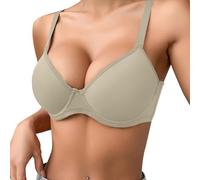 Super Push Up Bra Bras for Women 2 Sizes Bigger Boost Bra Super maximise Push Up Thick Padded Bombshell VS add 2 Cups Assets Full Effect Army Green