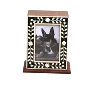SUPER QUALITY HANDICRAFTS INDIA Wooden Urn Box With Photo Frame | Decorative Pet Urns | Funeral Urns | Wood Cremation Urns For Cat and Dog Ashes | Burial Urns | Handmade Urns