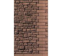Super Quick Building Papers - Red Rubble Walling