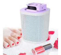 Super Quiet Foot Dust Collector Machine, Reusable Filter & Powerful 40W Nail Vacuum Cleaner Fan, Electric Manicure Tool - Low Noise Nail Art Collector Collecting Remover,Purple
