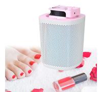 Super Quiet Foot Dust Collector Machine, Reusable Filter & Powerful 40W Nail Vacuum Cleaner Fan, Electric Manicure Tool - Low Noise Nail Art Collector Collecting Remover,Pink