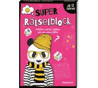 Super Ratselblock ab 12 Jahren. Faltplane, Logi, Heine.