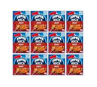 Super Rice Beef Flavour Seasoned Rice, Low Fat, Suitable for Vegetarians, 90g,Pack Of 12