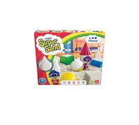 SUPER SAND 383324.208 Classic-Super Soft Magic Sand for Kids Aged 3 and up, White, 26.7 x 5.2 x 26.7 Centimeters