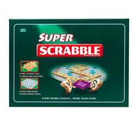 Super Scrabble - Deluxe Edition with Oversized Game Board & Tiles - Classic Word