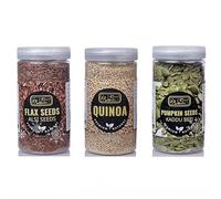 Super Seeds Trio | Nutrients Pumpkin power | Flax Fuel | Quinoa Crunch |Premium superfoods Combo (700Gm) Pack of 3