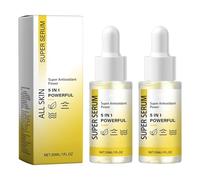 Super Serum 5-in-1, Advanced Collagen Anti Aging Serum, Hydrating Face Serum, Anti Wrinkle-All In One With Collagen, VC, VE, Niacinamide Serum, Smoother Skin, Lightweight Formula (2PCS)