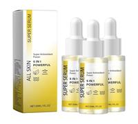 Super Serum 5-in-1, Advanced Collagen Anti Aging Serum, Hydrating Face Serum, Anti Wrinkle-All In One With Collagen, VC, VE, Niacinamide Serum, Smoother Skin, Lightweight Formula (3PCS)