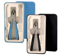 Super Sharp Oblique Nail Clippers, 2025 New Oblique Ingrown Toenail Clippers for Women Men Toenail, Wide Jaw Opening Anti-Splash Slanted Nail Clipper, for Seniors Thick Nails (Black+Blue)